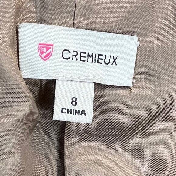 Cremieux Women's Brown Fuzzy Wool Blend Blazer Single Breasted 2 Button Size 8 - Picture 6 of 7